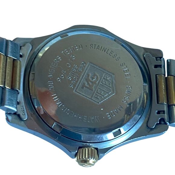 Tag Heuer 2000 Series Two-Tone Men’s Quartz Watch – 36.9mm – 7” Bracelet - Picture 7 of 14